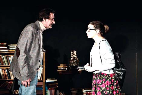 PUK – Putujuće kazalište, Scena Ribnjak, Zagreb: David Mamet, Oleanna, red. Sara Stanić, Darko Stazić, foto: Matej Subotić